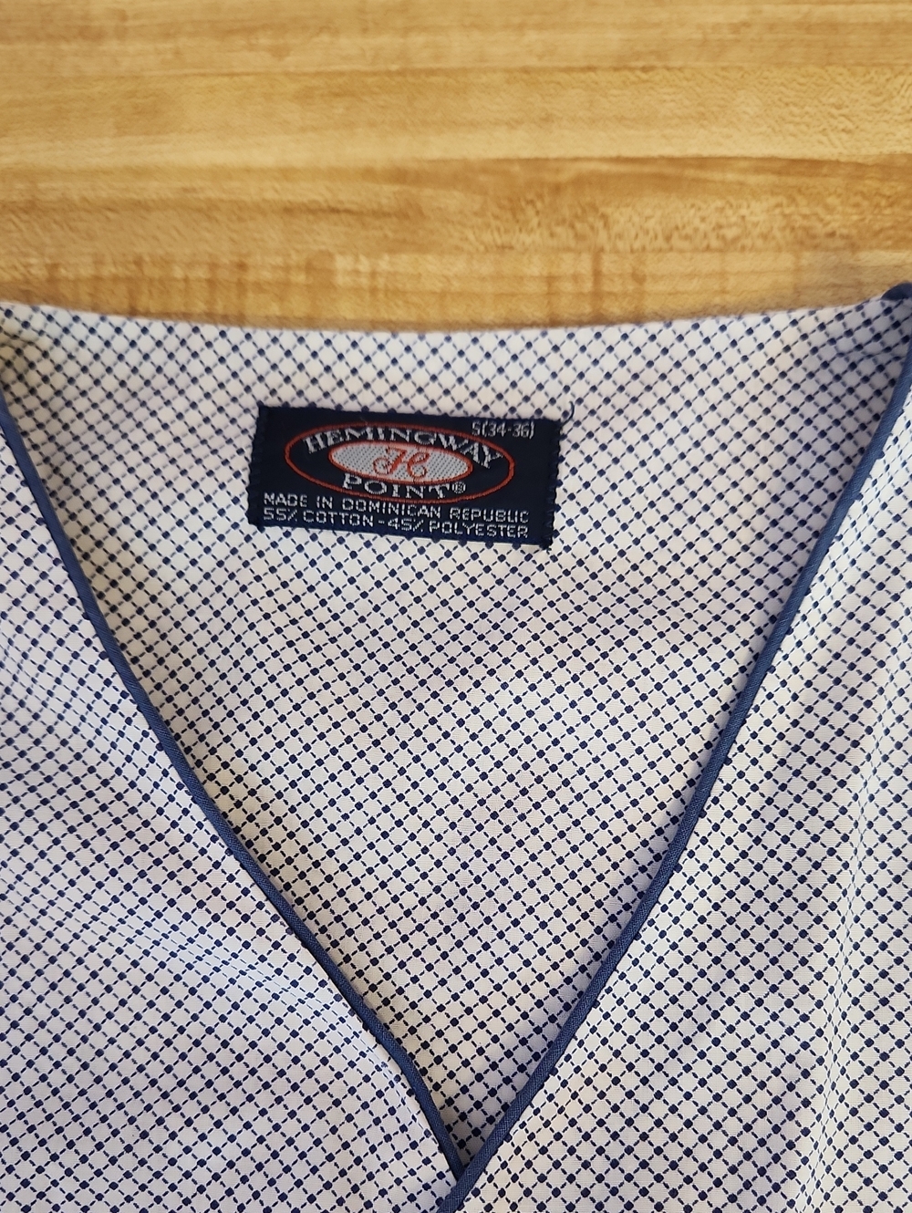 VTG HEMINGWAY POINT Men’s Pajama Top Short Sleeve, size S - Picture 4 of 9